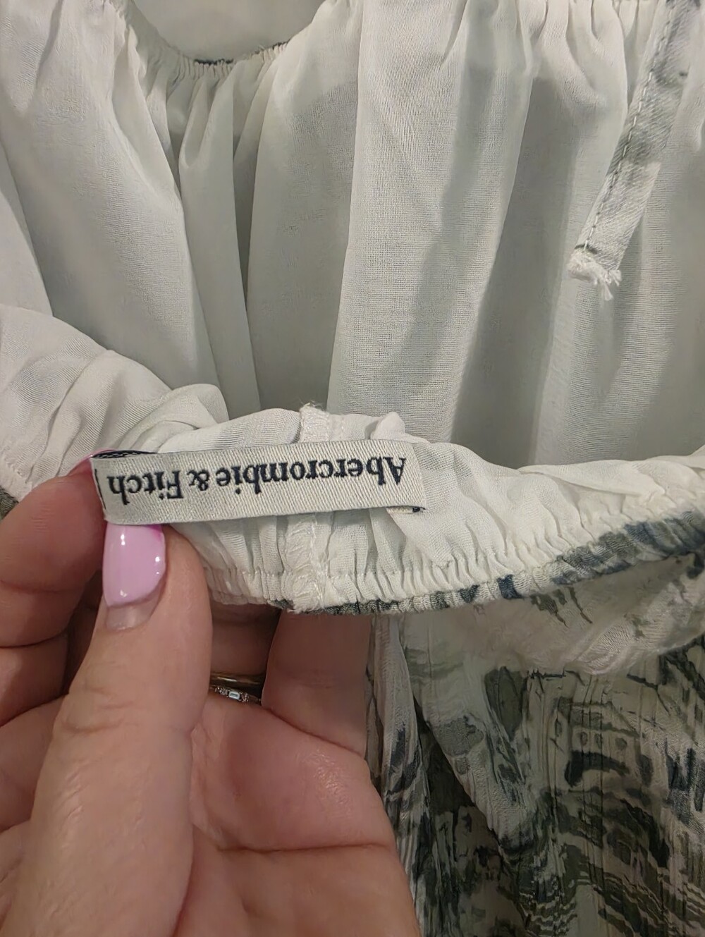 Abercrombie & Fitch Green Toile Dress - Picture 4 of 6
